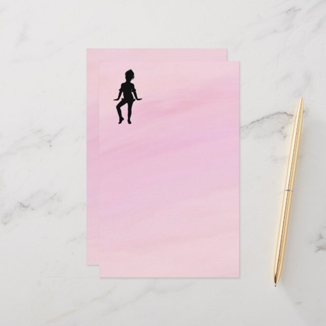 Cutest Little Dancer Double Side Stationery (Front/Back In Situ)