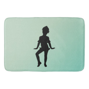 Cutest Little Dancer Green Bath Mat