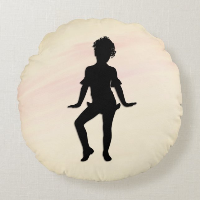 Cutest Little Dancer Mellow Round Cushion (Front)