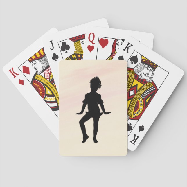 Cutest Little Dancer Mellow Yellow Playing Cards (Back)