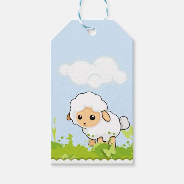 Cutest Little Lamb Gift Tags (Front)