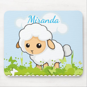 Cutest Little Lamb Mouse Pad