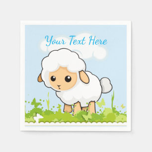 Cutest Little Lamb Napkin