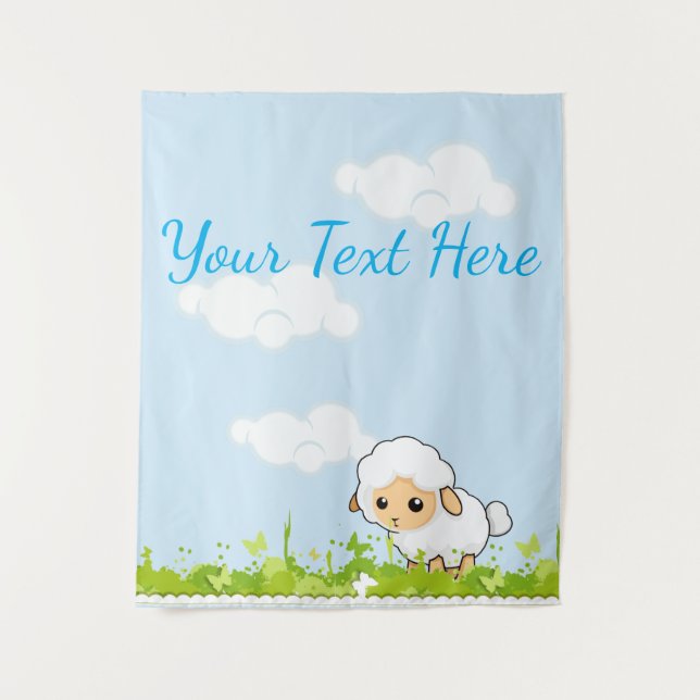 Cutest Little Lamb Tapestry (Front)