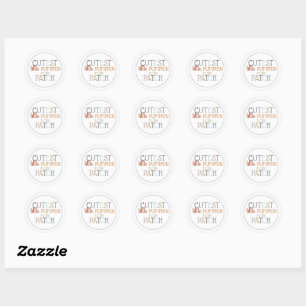 Cutest Little Pumpkin Classic Round Sticker
