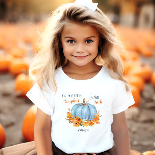 Cutest Little Pumpkin Fall Name Toddler T-shirt