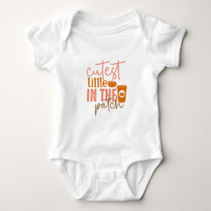 Cutest Little Pumpkin In The Patch - Fall T-Shirt Baby Bodysuit