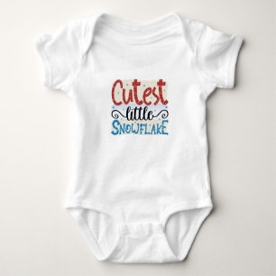 Cutest Little Snowflake Baby Bodysuit