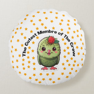 Cutest Member of the Crew Round Cushion