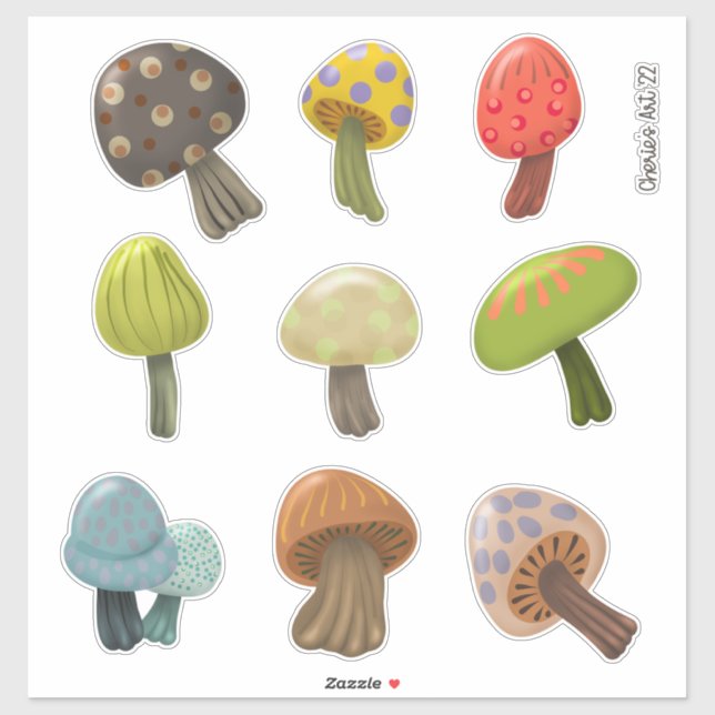 Cutest Mushrooms Ever Collection (Sheet)