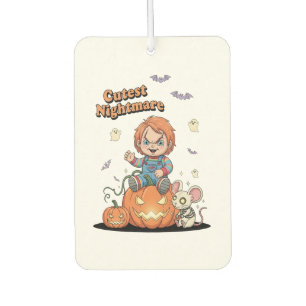 Cutest Nightmare Chucky Halloween Car Air Freshener
