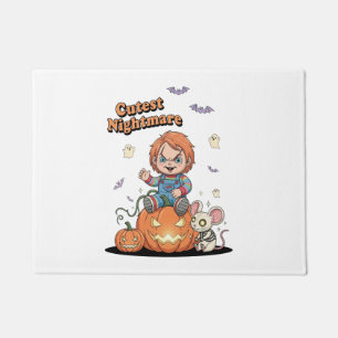 Cutest Nightmare Chucky Halloween Doormat
