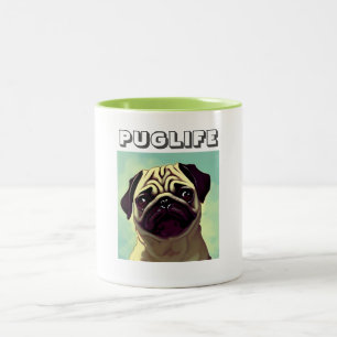 Cutest pug ever precious and crinkled dog mug shot