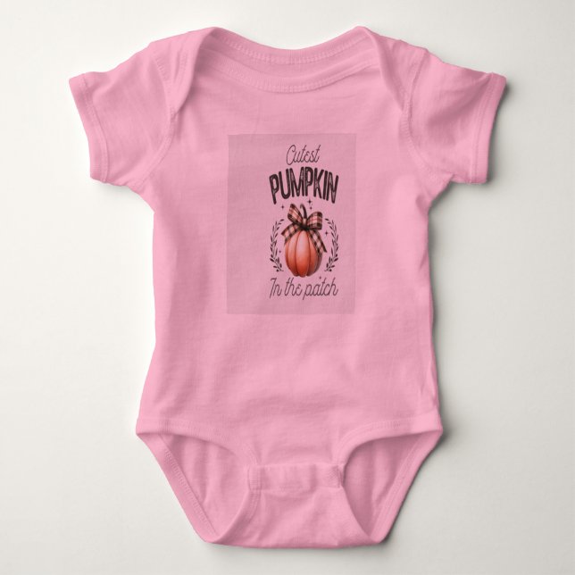 Cutest Pumpkin Baby Bodysuit (Front)