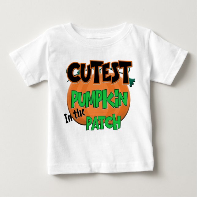 Cutest Pumpkin Baby Halloween T-Shirt (Front)