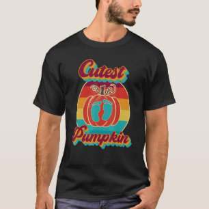 Cutest Pumpkin Fall Leaves Autumn Tree Retro Vinta T-Shirt