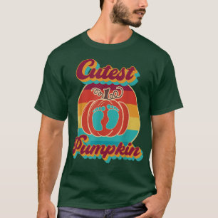 Cutest Pumpkin Fall Leaves Autumn Tree Retro Vinta T-Shirt