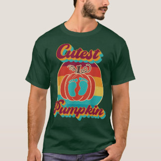 Cutest Pumpkin Fall Leaves Autumn Tree Retro Vinta T-Shirt