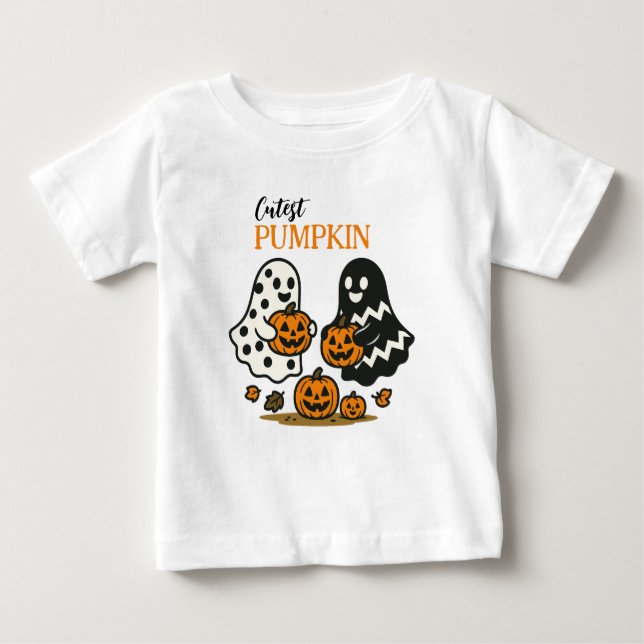 Cutest Pumpkin Ghosts Baby T-Shirt (Front)