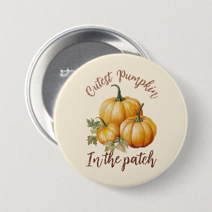 Cutest Pumpkin in the Patch 7.5 Cm Round Badge