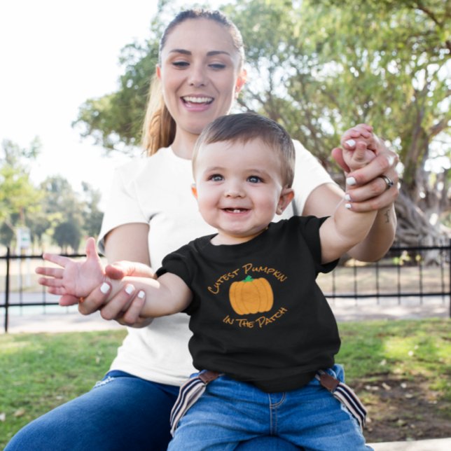 Cutest Pumpkin In The Patch Baby T-Shirt (Creator Uploaded)