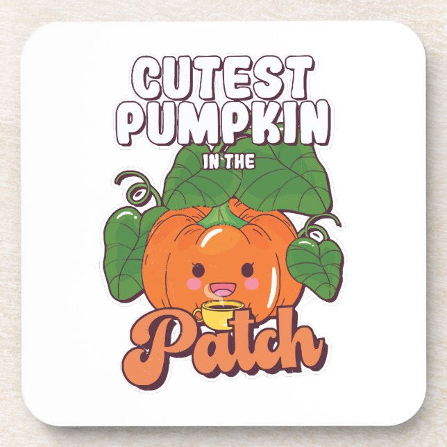 cutest pumpkin in the patch coaster (Front)