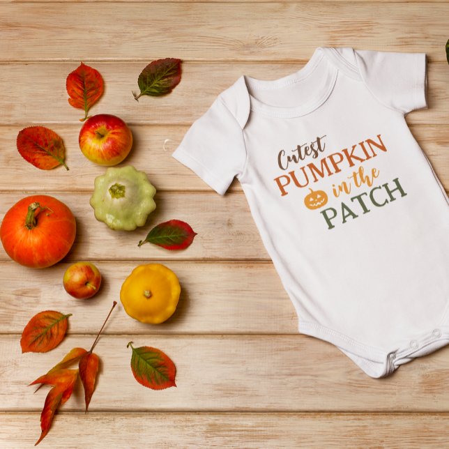 Cutest Pumpkin In The Patch Fall Baby Bodysuit (Creator Uploaded)