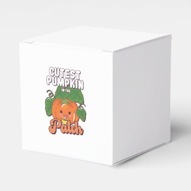 cutest pumpkin in the patch favour box (Front Side)