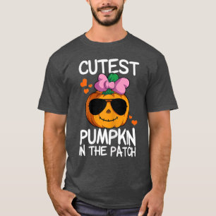 Cutest Pumpkin In The Patch Funny Halloween Thanks T-Shirt