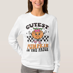 Cutest Pumpkin In The Patch Funny Halloween Thanks T-Shirt