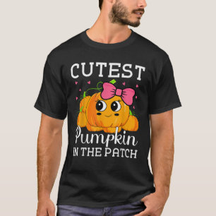 Cutest Pumpkin In The Patch Funny Halloween Thanks T-Shirt