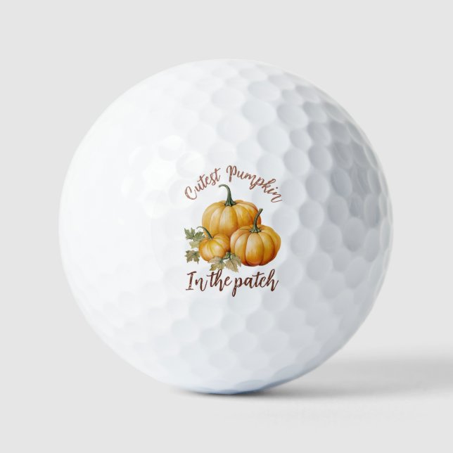 Cutest Pumpkin in the Patch Golf Balls (Front)