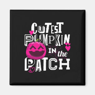 Cutest Pumpkin In The Patch Halloween Cute Girls B Magnet