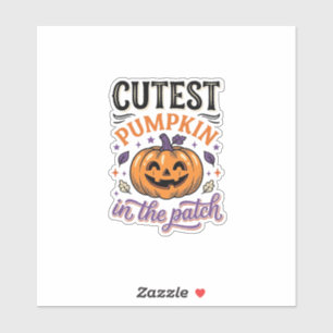 Cutest Pumpkin In The Patch Halloween Shirt Design