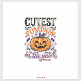 Cutest Pumpkin In The Patch Halloween Shirt Design