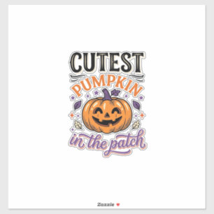 Cutest Pumpkin In The Patch Halloween Shirt Design