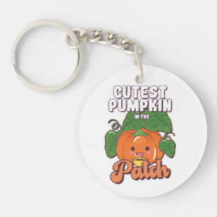 cutest pumpkin in the patch key ring