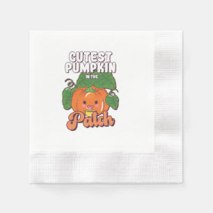 cutest pumpkin in the patch napkin
