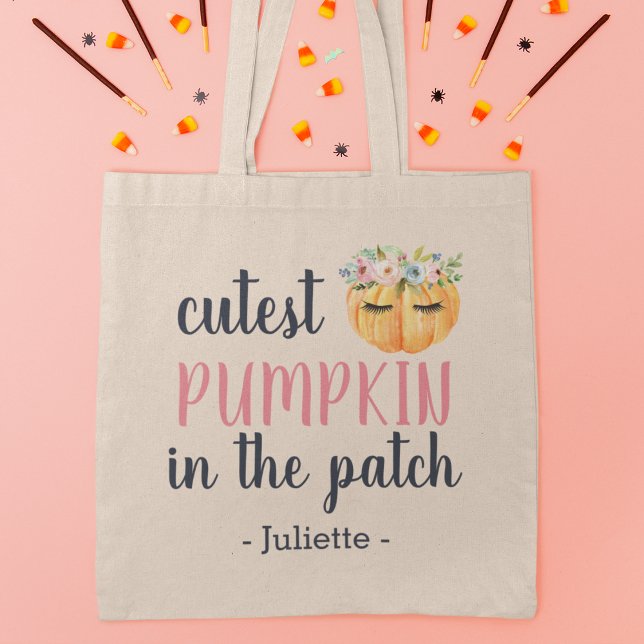 Cutest Pumpkin in the Patch | Personalised Kids Tote Bag (Creator Uploaded)