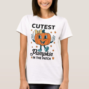 Cutest Pumpkin In The Patch SVG, Fall Svg, Distres T-Shirt