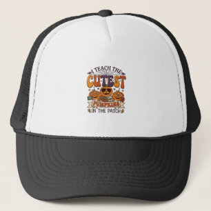 Cutest Pumpkins Halloween Teacher Glasses Books_1 Trucker Hat