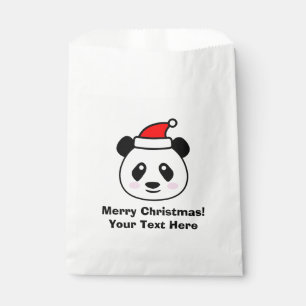 Cutest Santa panda bear Christmas party favour bag