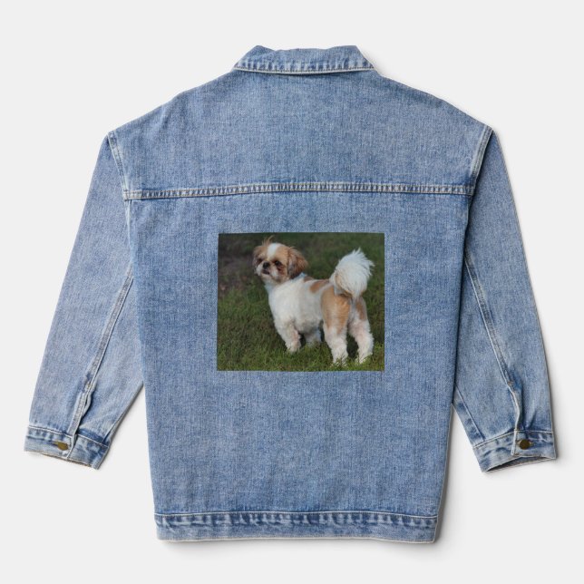 Cutest Shih Tzu  Denim Jacket (Back)