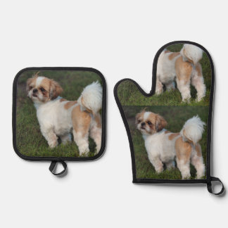 Cutest  Shih Tzu Oven Mitt & Pot Holder Set