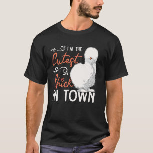 Cutest Silkie Chicken Farmer Farm Chinese Silk Chi T-Shirt