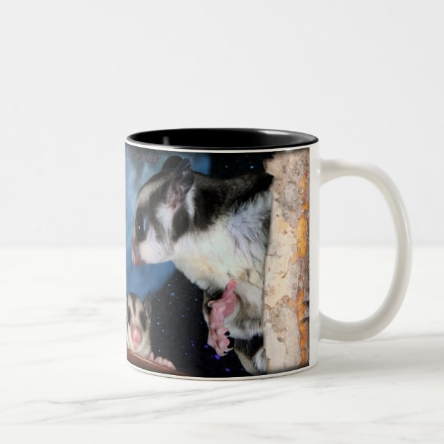 Cutest Sugar Gliders - moonbeams Two-Tone Coffee Mug (Right)