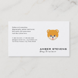 Cutesy Doggy Icon Business Card
