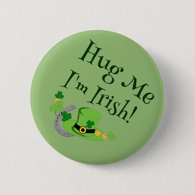 Cutesy Luck for the Irish 6 Cm Round Badge (Front)