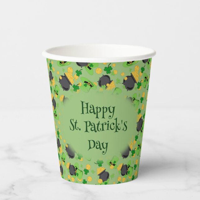Cutesy Luck for the Irish Paper cup (Front)