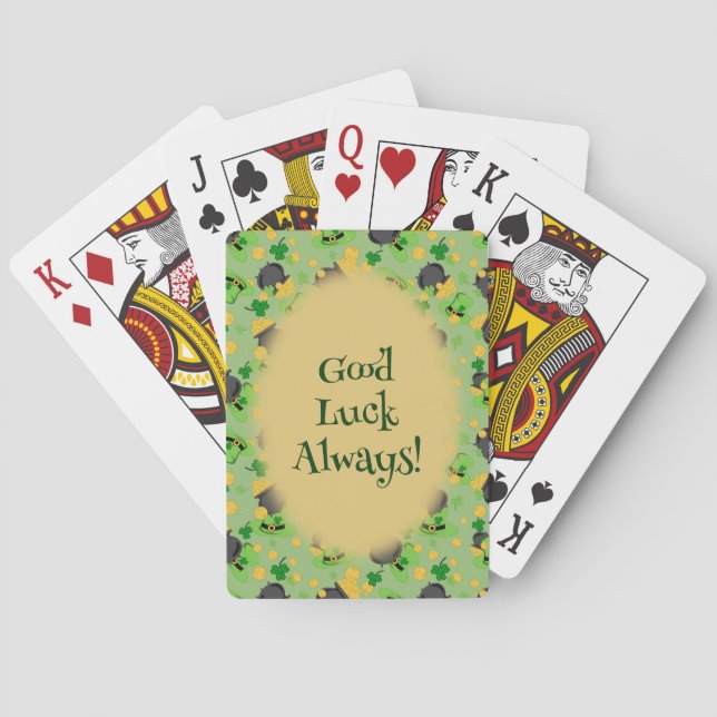 Cutesy Luck for the Irish Playing Cards (Back)